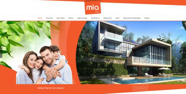 Mia web site tasarımı
