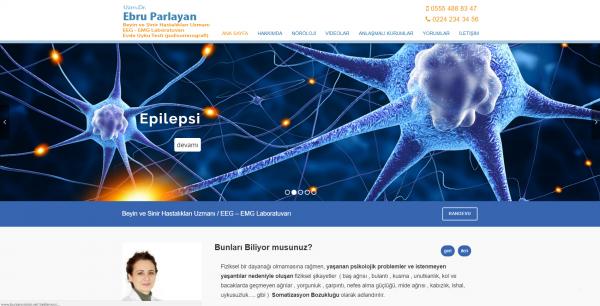 Web Site Tasarımı  Dr. Ebru Parlayan web sitesi ve danışmanlık hizmeti