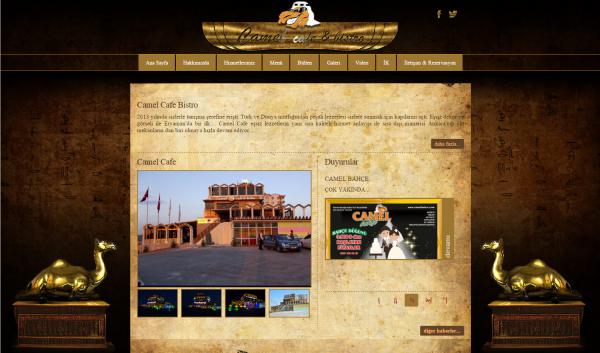Web Site Tasarımı  Camel Cafe