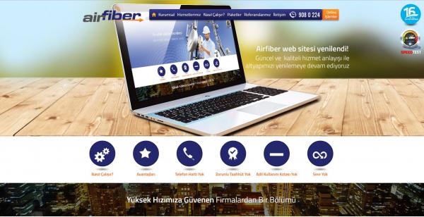 Web Site Tasarımı  Airfiber
